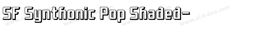 SF Synthonic Pop Shaded字体转换